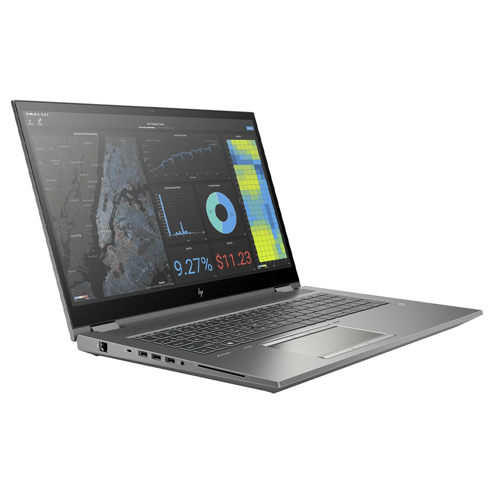 لپ تاپ HP ZBook Fury 17 G7 نمای صفحه نمایش سمت راست