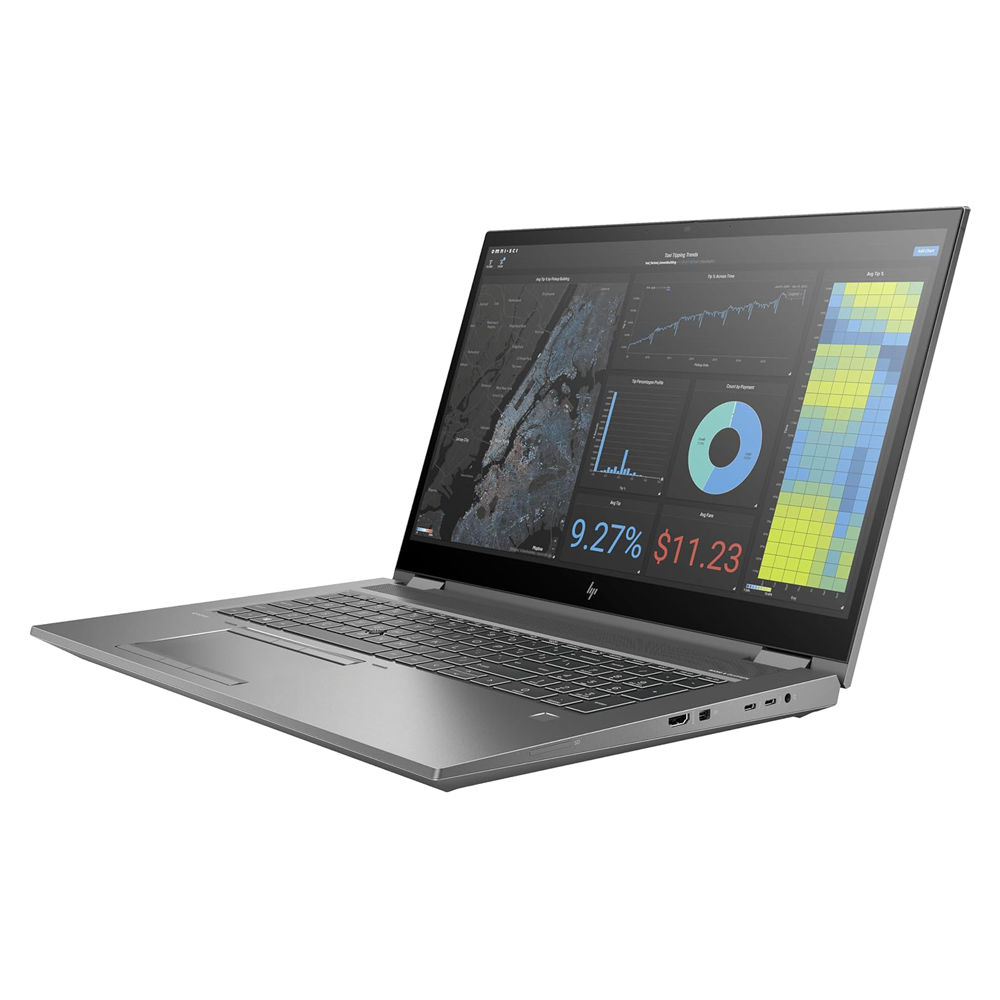 لپ تاپ HP ZBook Fury 17 G7 نمای صفحه نمایش سمت چپ